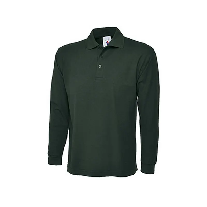 Long Sleeve Pique Polo Shirt